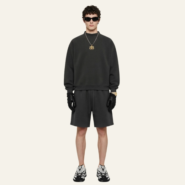 long sleeve sweats short set